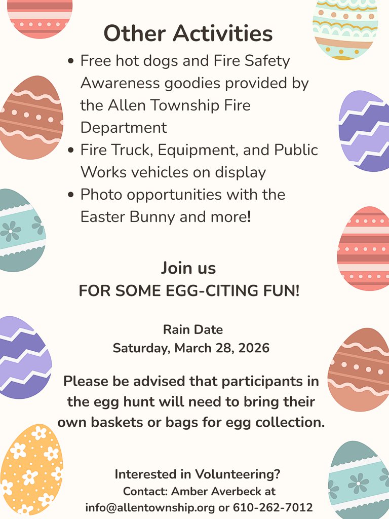 Allen Township Easter Egg Hunt